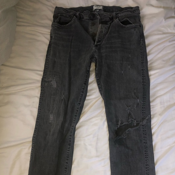 AGOLDE grey straight leg jeans - Picture 2 of 5